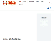 Tablet Screenshot of festivalhotsauce.com